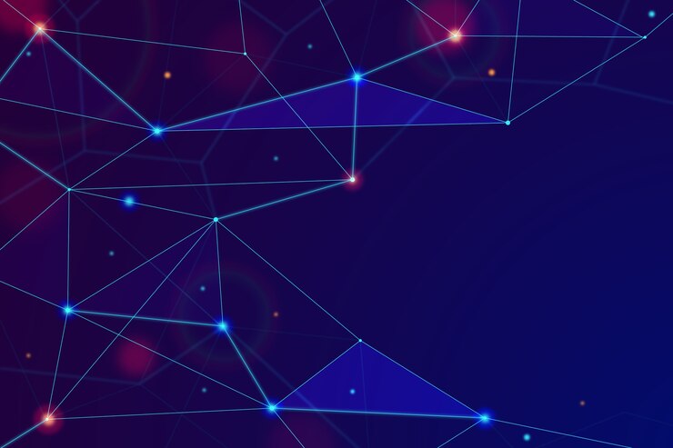 Vetor grátis particle de tecnologia abstrata realista de fundo