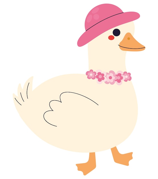 Pato com um chapéu