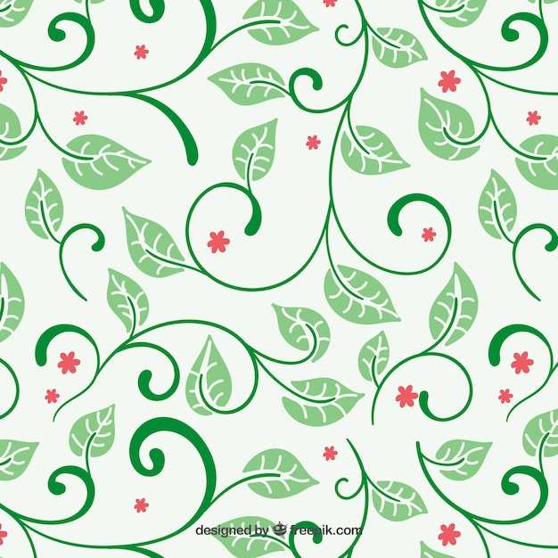 Vetor grátis pattern planta verde