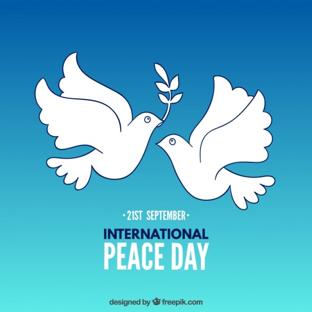 Paz internacional dia ilustração