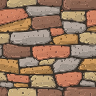 Pedra seamless ilustração dos desenhos animados textura vector