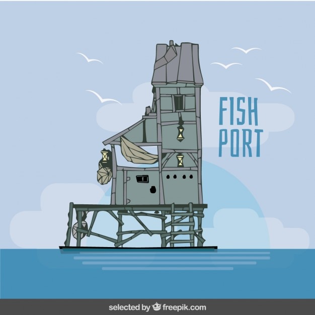 Peixe ilustração porto