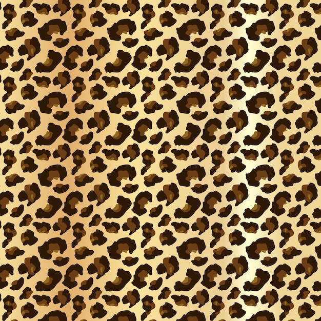 Vetor grátis pele de leopardo em padrão uniforme editável