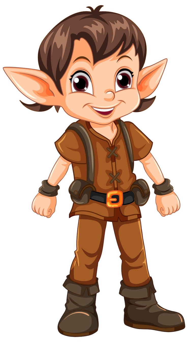 Vetor grátis personagem de banda desenhada bonito do natal