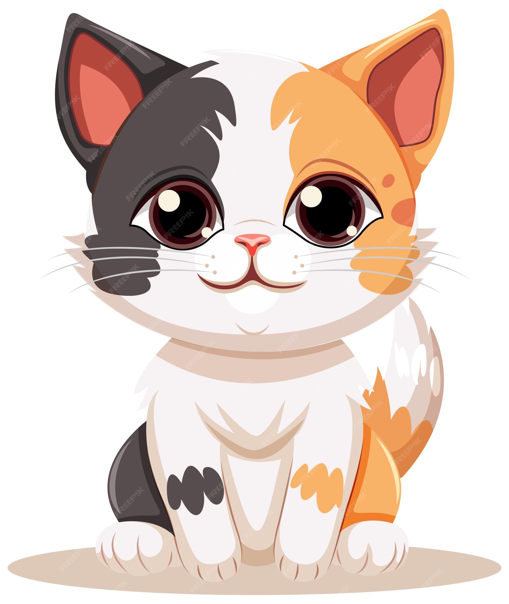 Gatinho De Desenho Animado Gato Fofo Adesivo Gatinho PNG , Desenho Animado,  Gatinha, Adesivo De Gato Fofo Imagem PNG e PSD Para Download Gratuito