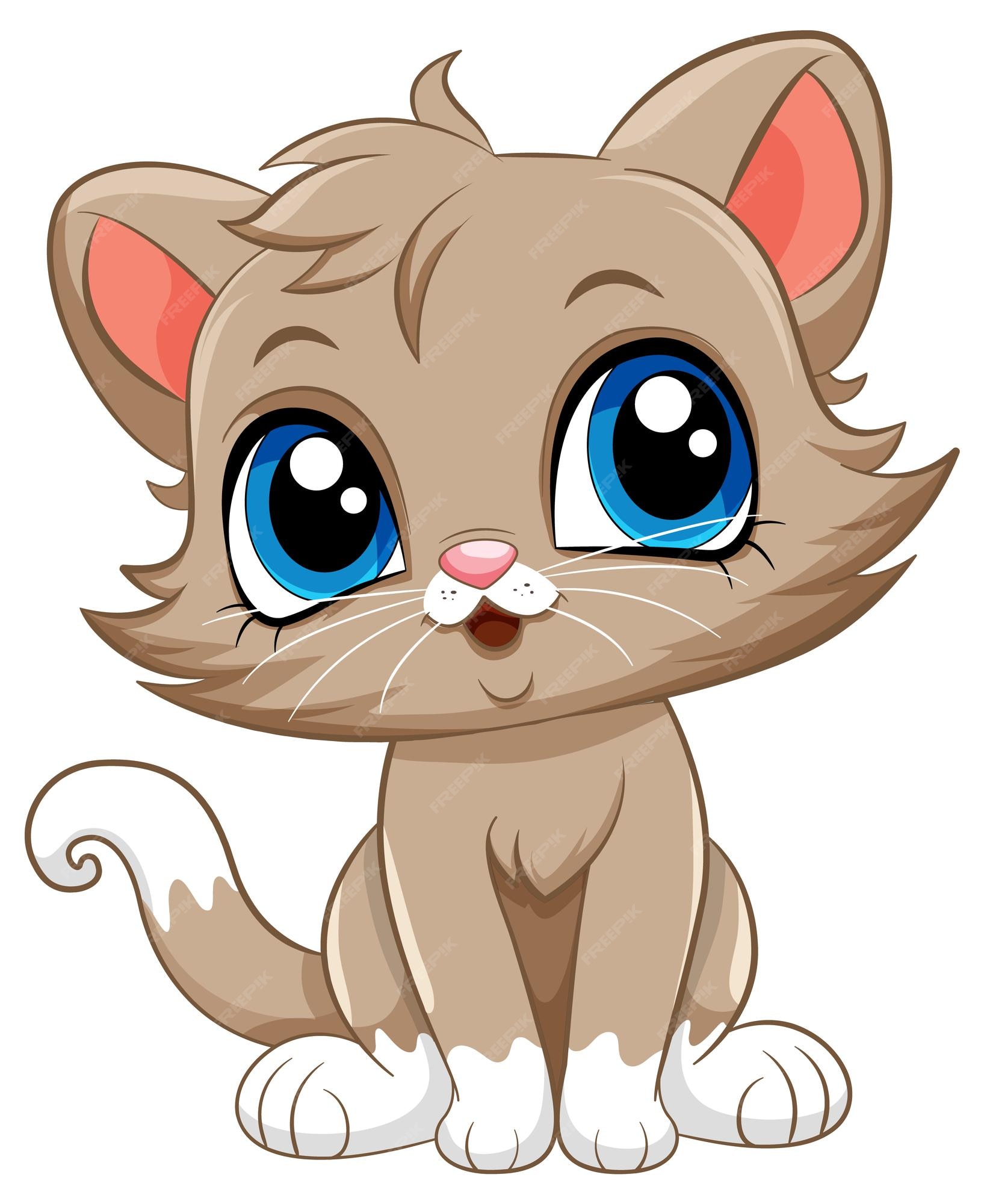 Gatinho De Desenho Animado Gato Fofo Adesivo Gatinho PNG , Desenho Animado,  Gatinha, Adesivo De Gato Fofo Imagem PNG e PSD Para Download Gratuito