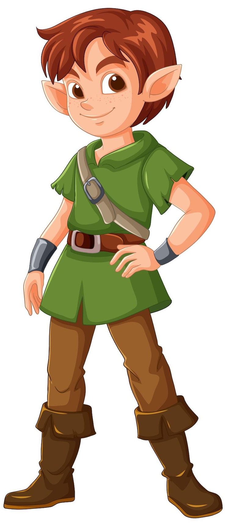 Vetor grátis personagem de fantasia elf archer