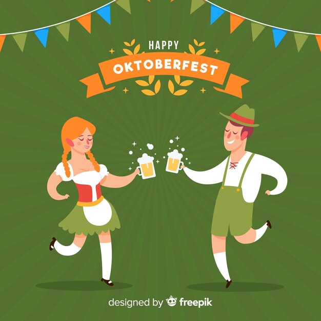 Pessoas, celebrando, oktoberfest
