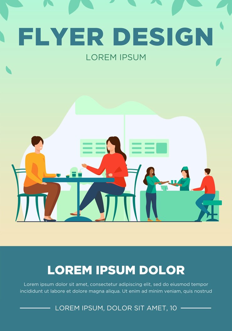 Vetor grátis pessoas comendo em refeitórios de praças de alimentação. personagens de desenhos animados sentados em mesas de café e almoçando ou jantar. ilustração vetorial para interior de restaurante, catering, conceito de shopping center