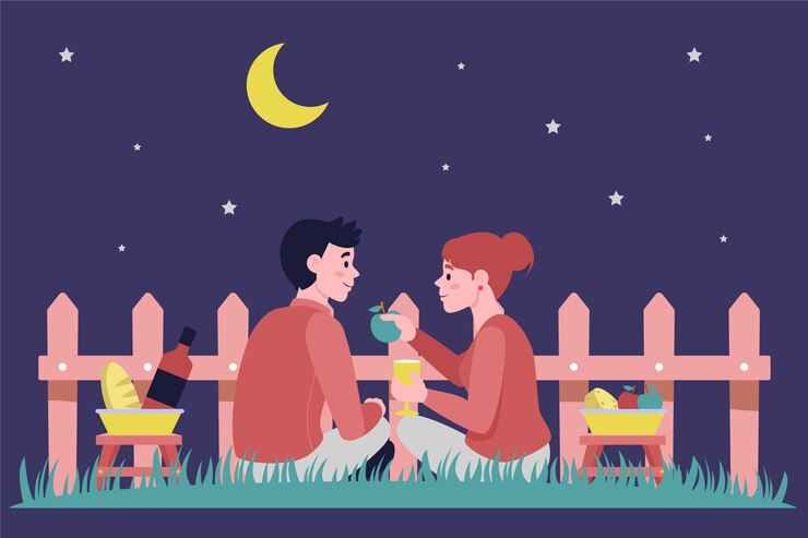 Vetor grátis pessoas que apreciam o conceito staycation
