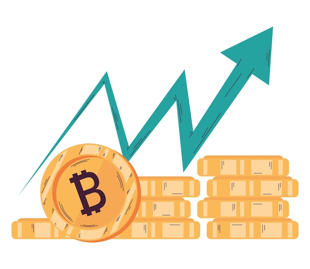 Pilhas de moedas simbolizam o sucesso financeiro