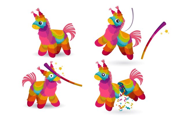 Pinata e pau para festa de aniversário