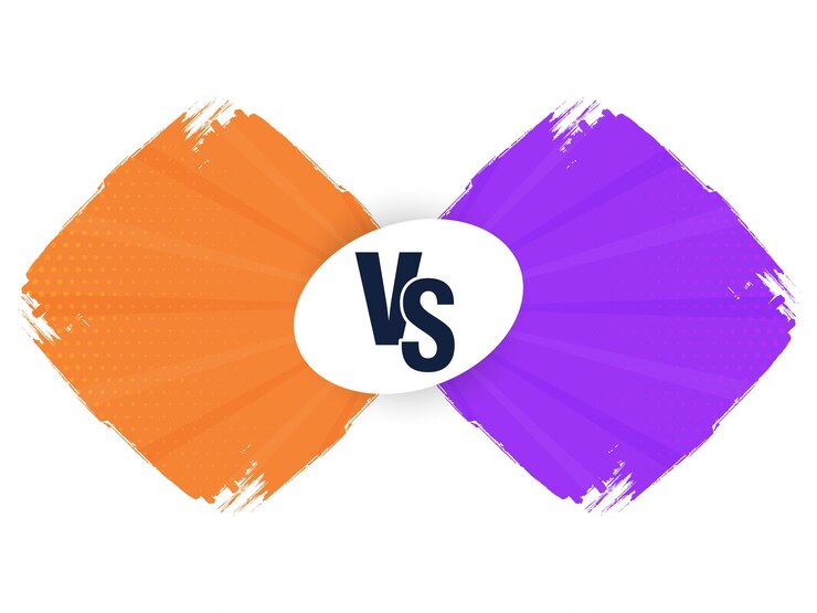 Vetor grátis pincel de aquarela versus banner de tela para torneio de duelo
