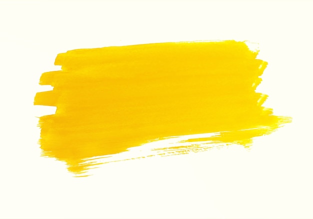 Pincelada abstrata de aquarela laranja
