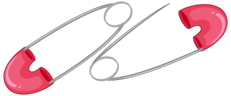 Vetor grátis pino de distintivo isolado no fundo branco