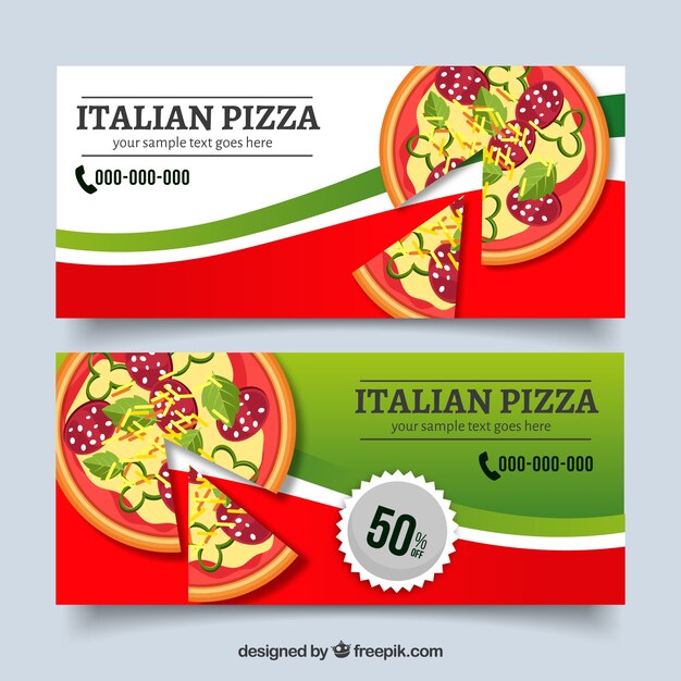 Pizza oferece banners