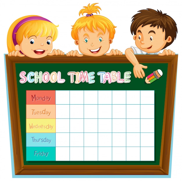 Planejamento de horário escolar com caracteres
