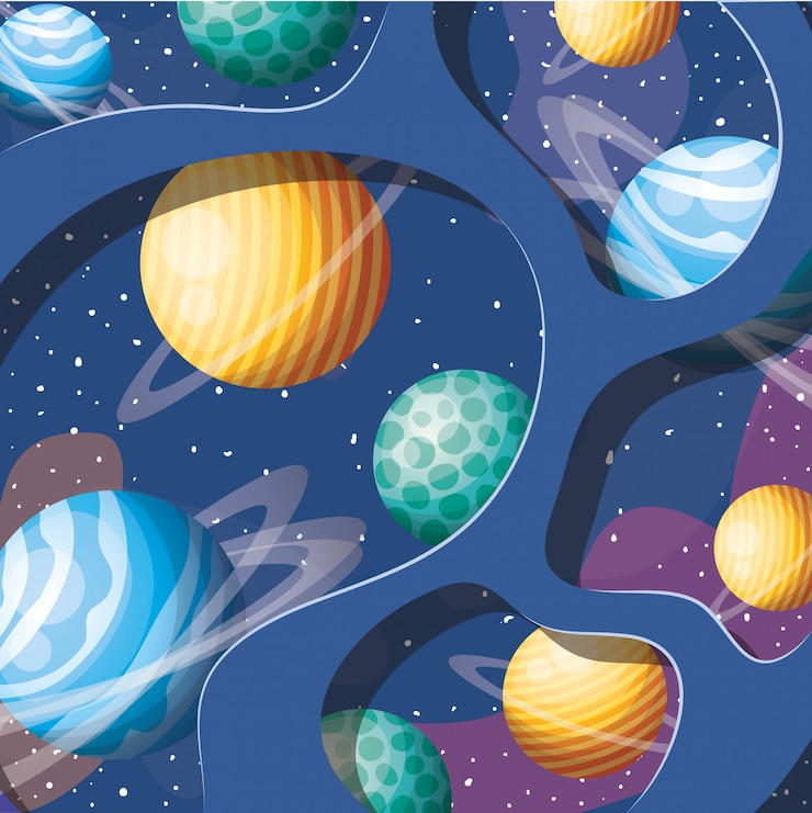 Vetor grátis planetas do sistema solar