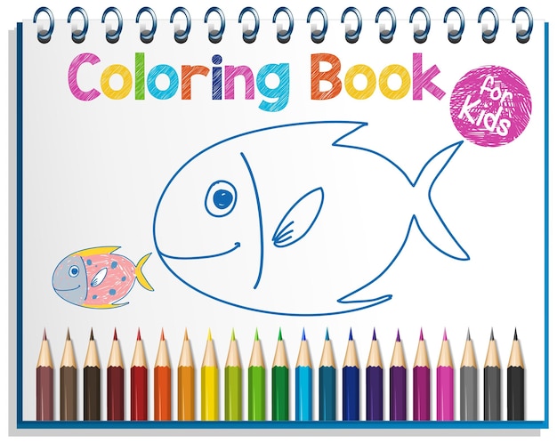 Planilha de livro de colorir para crianças