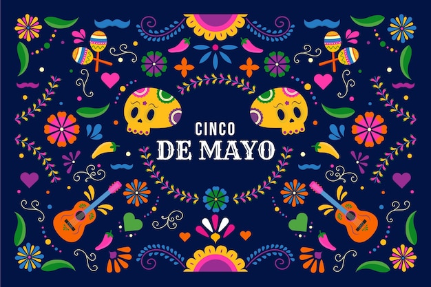 Plano de fundo cinco de mayo mexicano