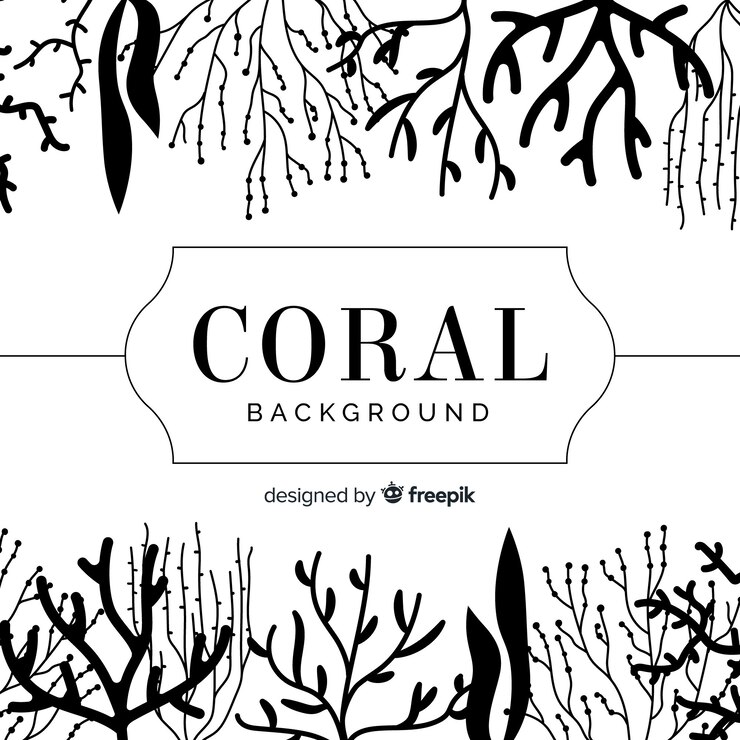 Vetor grátis plano de fundo coral