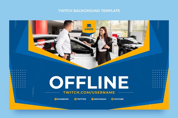 Plano de fundo de contração offline offline para aluguel de carro
