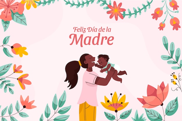 Plano de fundo de dia das mães em espanhol