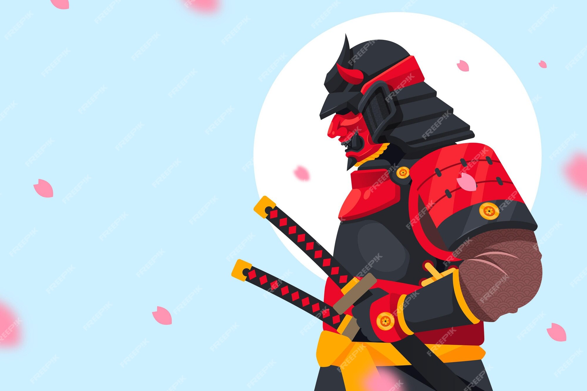 Personagem De Desenho Animado De Guerreiro Ninja Em Design Plano Moderno  PNG , Mascarar, Samurai, Açao Imagem PNG e Vetor Para Download Gratuito