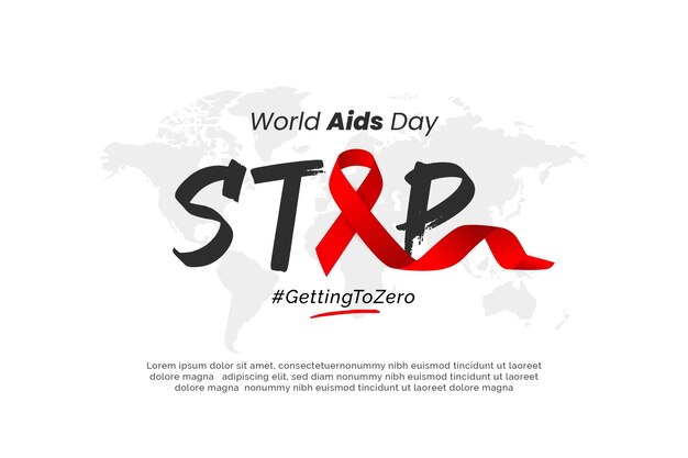 Plano de fundo do Dia Mundial da AIDS