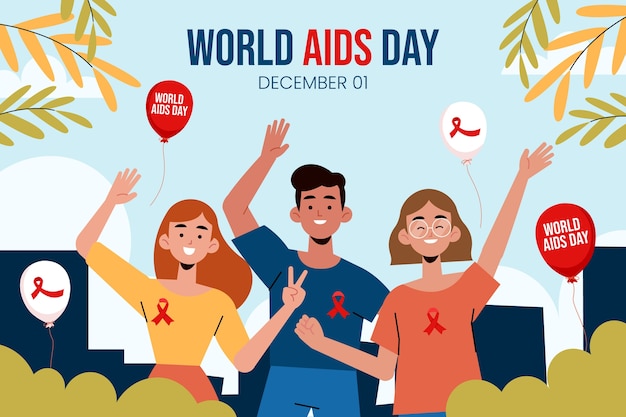 Plano de fundo do dia mundial da aids