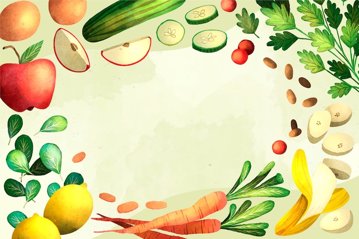 Vetor grátis plano de fundo do dia vegetariano do mundo aquarela