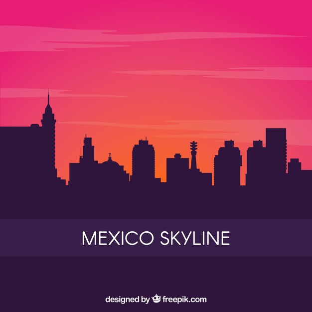 Plano de fundo do horizonte de Mexico