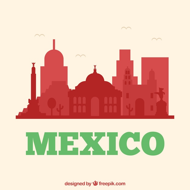 Plano de fundo do horizonte de Mexico