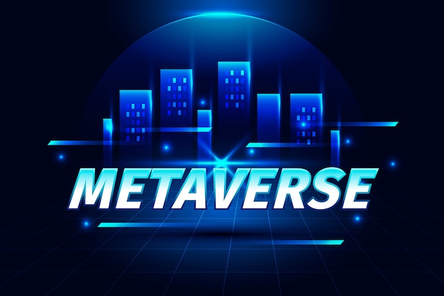 Plano de fundo do metaverso gradiente