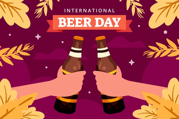 Plano de fundo internacional do dia da cerveja