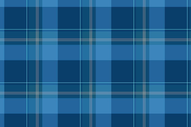 Vetor grátis plano de fundo padrão sem costura azul, xadrez tartan, vetor de design tradicional