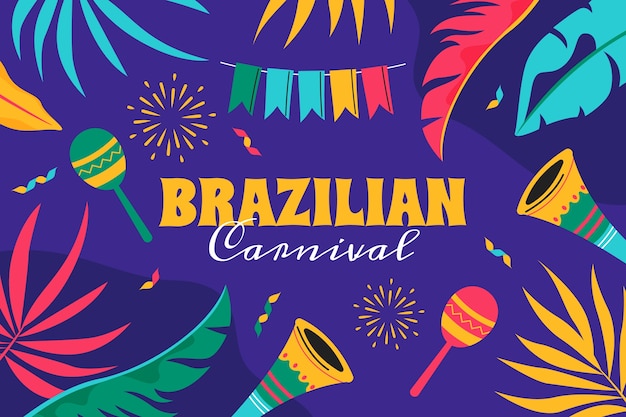 Vetor grátis plano de fundo para a celebração do carnaval