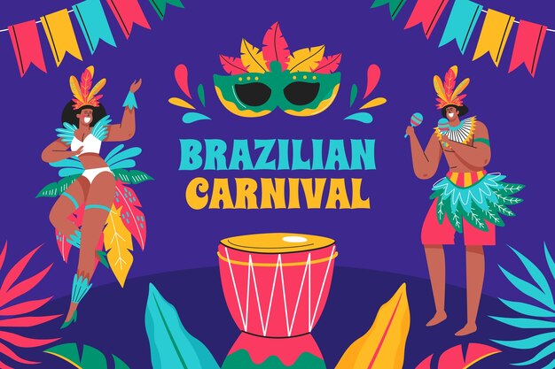 Plano de fundo para a celebração do carnaval