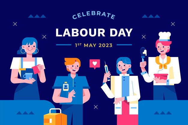 Plano de fundo para a celebração do dia do trabalho