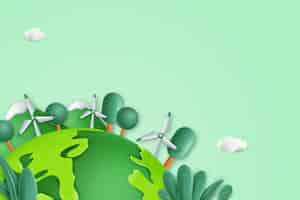 Vetor grátis plano de fundo para a celebração internacional do meio ambiente