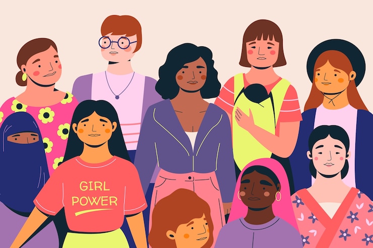 Vetor grátis plano de fundo para o dia internacional da mulher
