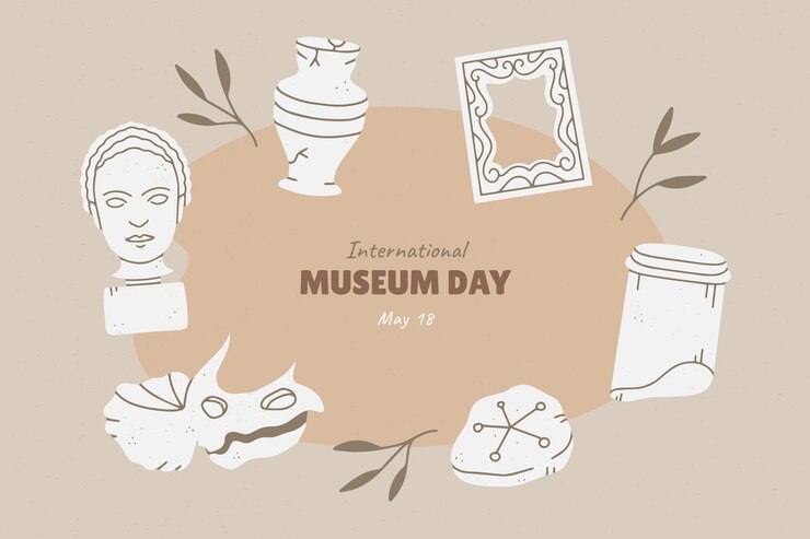Vetor grátis plano de fundo para o dia internacional do museu