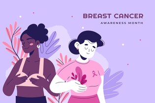 ilustração cancer de mama