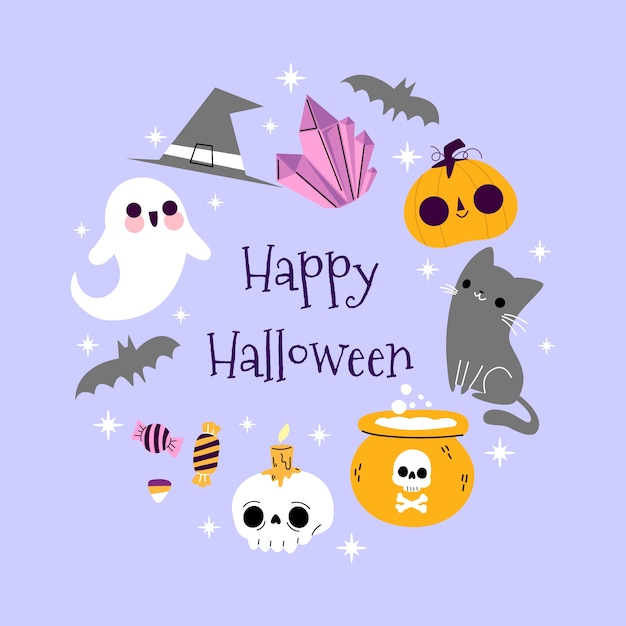 Plano de fundo pastel de halloween