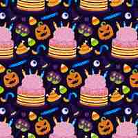 Vetor grátis plano de fundo pastel de halloween