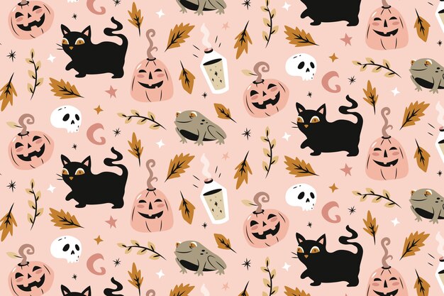 Plano de fundo pastel liso para celebração de halloween