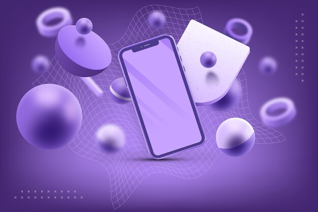 Plano de fundo realista de design plano
