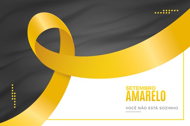 Plano de fundo realista para o mês brasileiro de prevenção ao suicídio