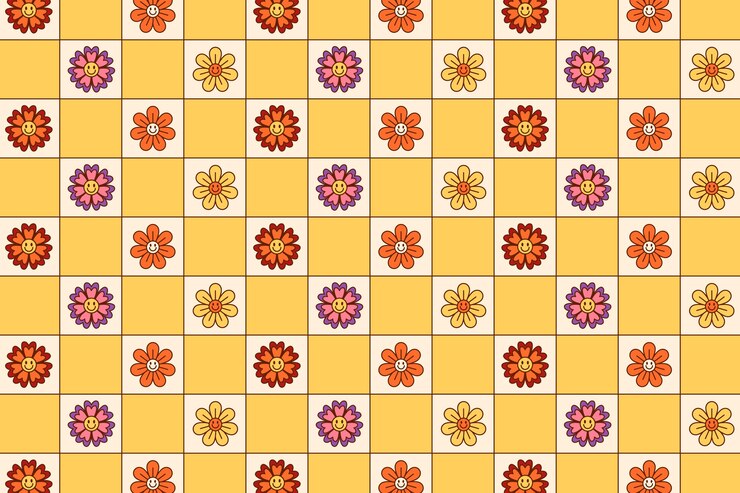 Vetor grátis plano de fundo retrô dos anos 60-70 de design plano