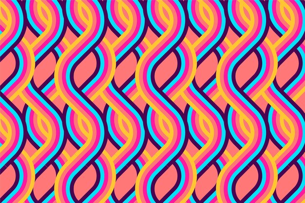 Plano de fundo retrô dos anos 60 ou 70 com padrão
